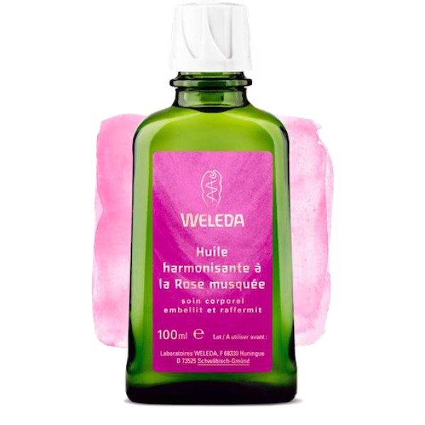 Huile Harmonisante à la Rose musquée Weleda - Flacon de 100 mL