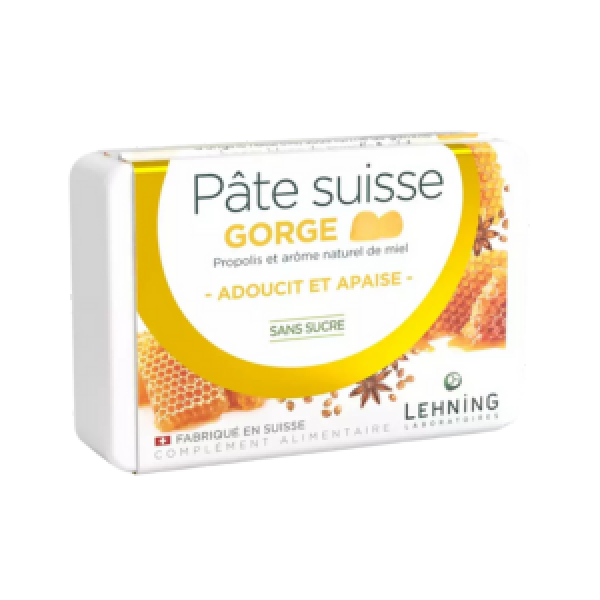 Pâte Suisse Gorge Lehning – Soulage et adoucit la gorge naturellement