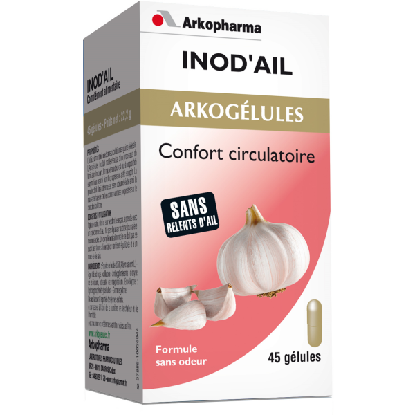Arkogélules inod'ail confort circulatoire Arkopharma - 45 gélules