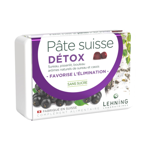 Pâte Suisse Détox Lehning – Sureau, Pissenlit & Bouleau