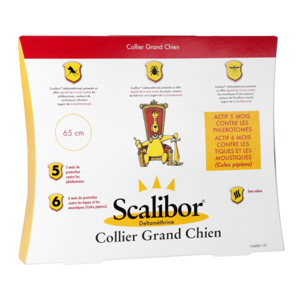 Collier antiparasitaire Grand Chien Scalibor - 65 cm