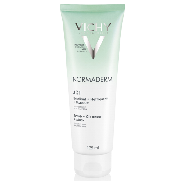 Normaderm Exfoliant + Nettoyant + Masque 3 en 1 Vichy - 125 mL