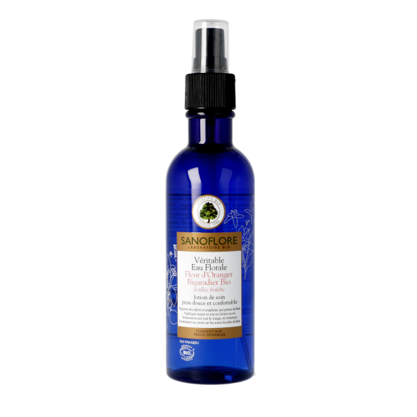 Véritable eau florale Fleur d'oranger bigaradier Bio Peau douce et confortable Sanoflore - 200 mL