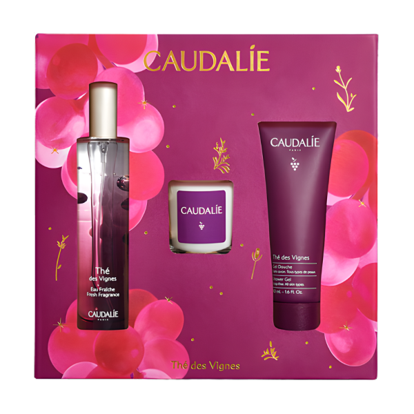 Caudalie Coffret Thé des Vignes Noël 2025 – Eau Fraîche 50 ml + Rituel Parfumé