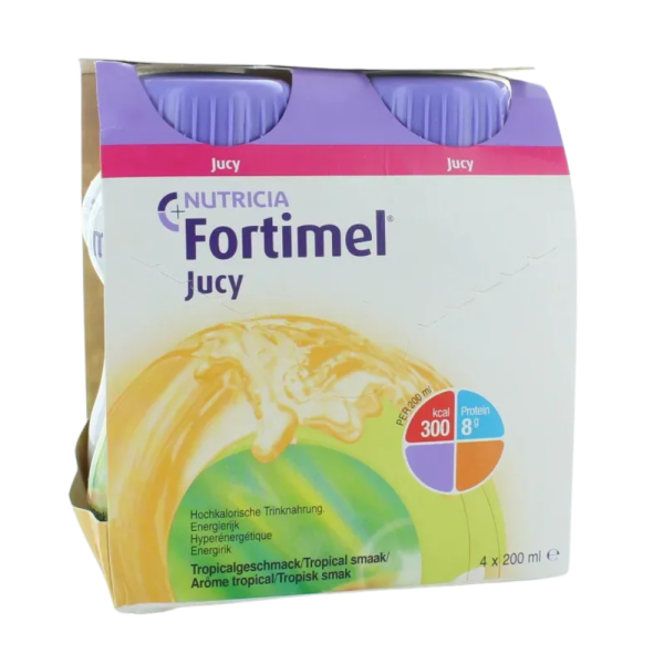 Nutricia Fortimel Jucy Tropic 200 ml x4 – Complément Hyperprotéiné Liquide