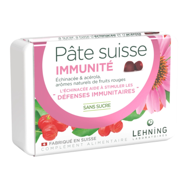 Pâte Suisse Immunité Lehning | Échinacée & Acérola fruits rouges