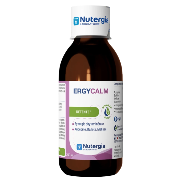 Ergycalm Stress Nervosité Maux de tête Relaxant Nutergia - Flacon de 250 mL