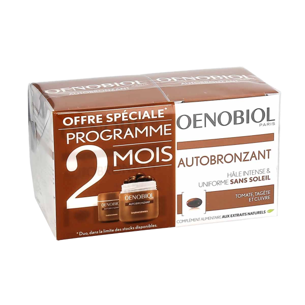 Offre Spéciale Programme 2 mois Autobronzant Oenobiol