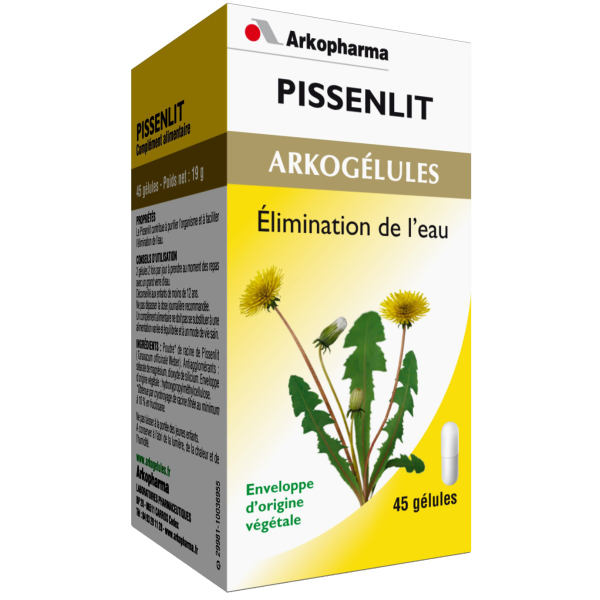 Arkogélules pissenlit élimination de l'eau Arkopharma - 45 gélules