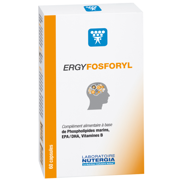Ergyfosforyl Phospholipides et Oméga 3 Poissons sauvages 60 Capsules - Nutergia