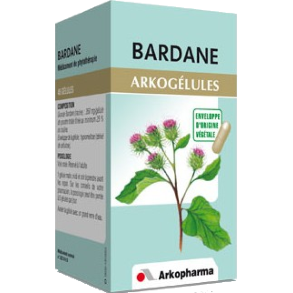 Arkogélules bardane états séborrhéiques de la peau Arkopharma - 45 gélules