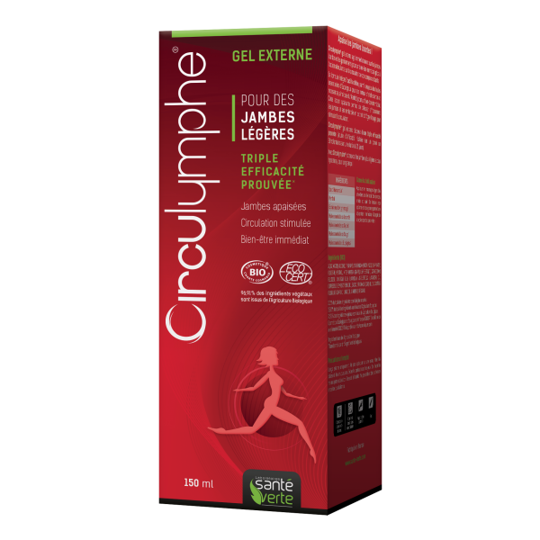 Circulymphe gel externe Jambes légères circulation Santé verte - Tube 150 mL