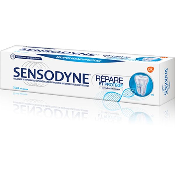 Dentifrice répare et protège Novamin Menthe fraîche Sensodyne - 75 mL