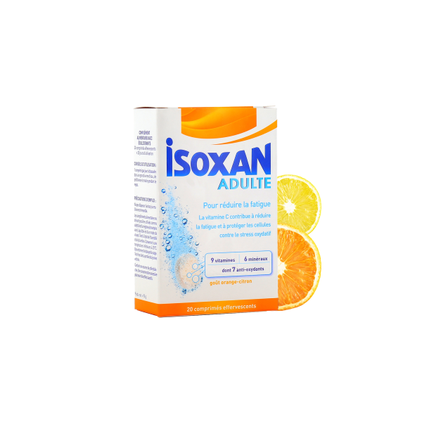 Isoxan Adulte contre la fatigue 20 effervescents