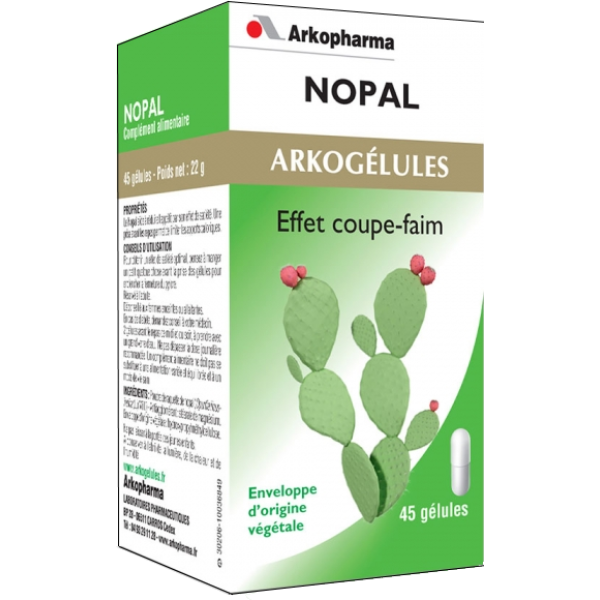 Arkogélules nopal  effet coupe-faim Arkopharma - 45 gélules