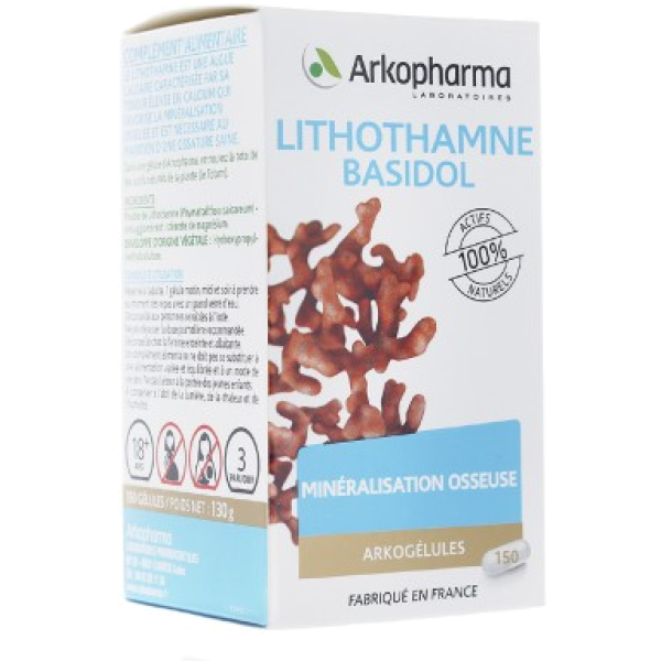 Arkogélules lithothamne basidol minéralisation osseuse Arkopharma
