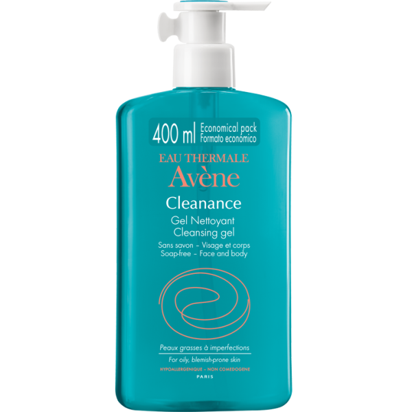 Cleanance Gel Nettoyant Visage et corps Avène - 400 mL