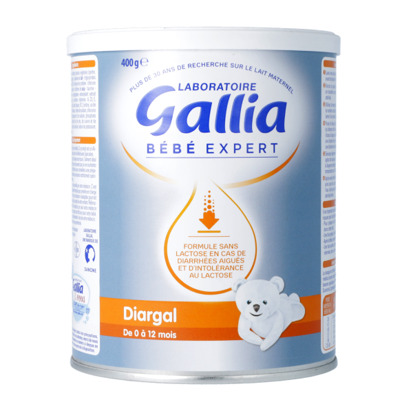 Gallia Bébé expert Diargal Lait infantile nourrissons 1er/2ème âge - 400 g
