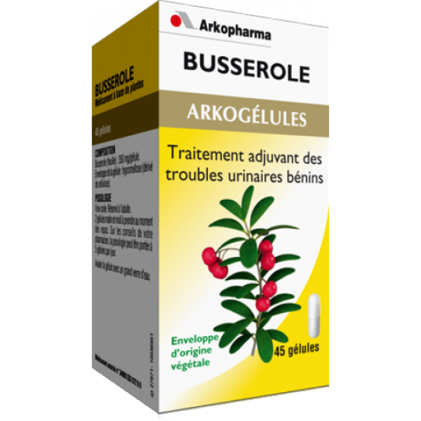 Arkogélules busserole troubles urinaires Arkopharma - 45 gélules