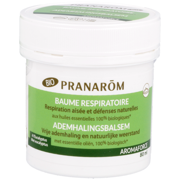 Baume Respiratoire BIO à l'Eucalyptus de Pranarom - 80 mL