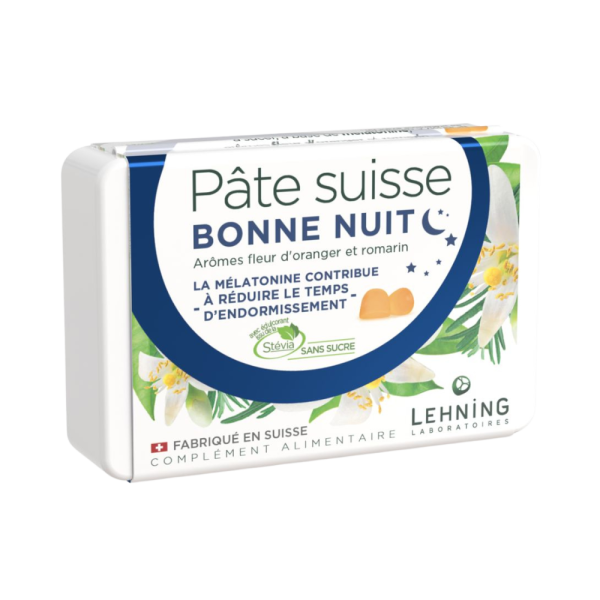 Pâte Suisse Bonne Nuit Lehning – Fleur d’oranger & Romarin