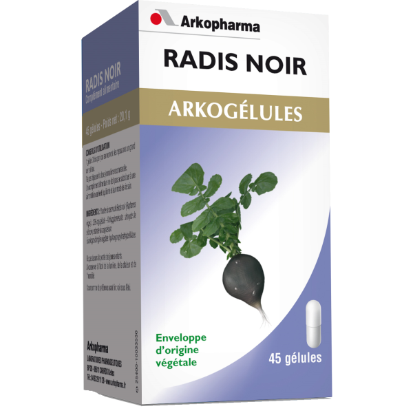 Arkogélules radis noir Arkopharma - 45 gélules
