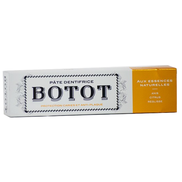 Pâte dentifrice Botot - Protection caries et anti-plaque anis, citrus, réglisse