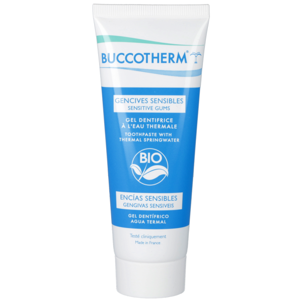 Gel Dentifrice Bio Gencives sensibles à l'eau thermale Buccotherm - 75 mL