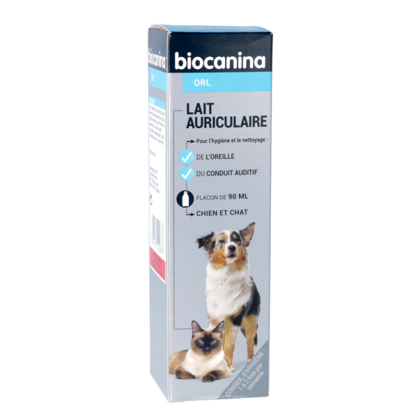 Lait Auriculaire Chiens et Chats Biocanina - 90 ml