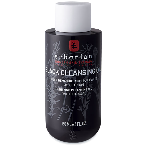 Huile Démaquillante Purifiante au Charbon Black Cleansing Oil Erborian - Flacon de 190ml