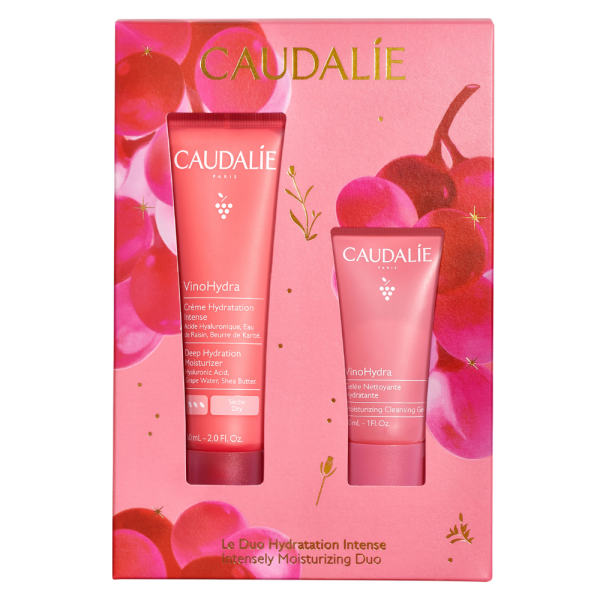 Caudalie Coffret Duo Hydratation Intense VinoHydra Noël 2025 – Crème 60 ml + Gelée Nettoyante