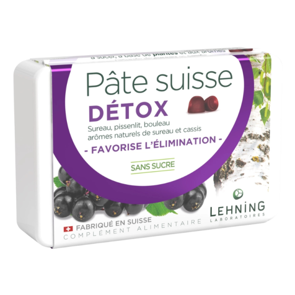Pâte Suisse Détox Lehning – Sureau, Pissenlit & Bouleau