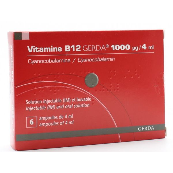 VIT B12 GERDA 1000Y AMP4ML 6