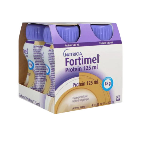 Nutricia Fortimel Protein Pêche/Mangue 200 ml x4 – Complément Hyperprotéiné