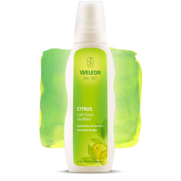 Lait corps vivifiant Citrus Weleda - Flacon de 200 mL