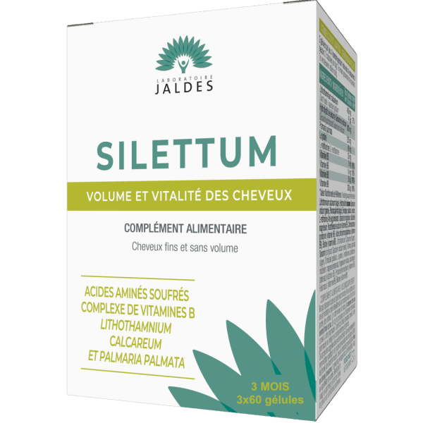 Silettum soins cheveux fins - Jaldes - 3x60 gélules