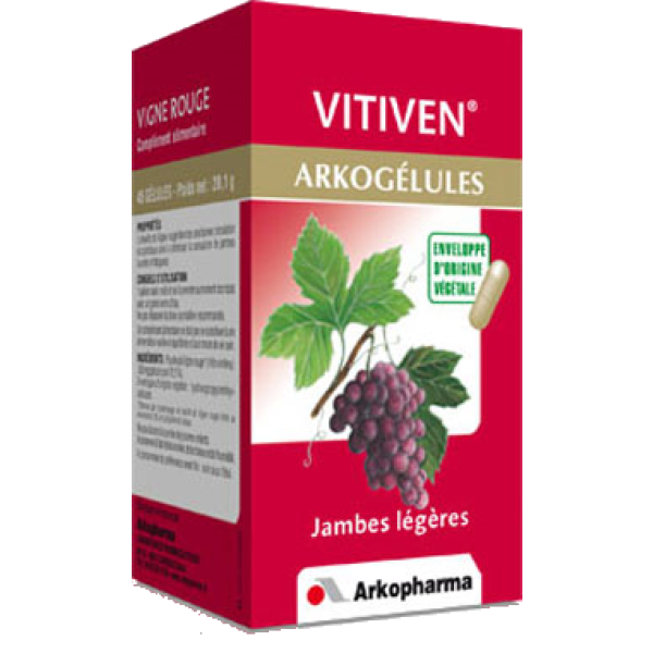 Arkogélules vitiven jambes légères Arkopharma - 150 gélules