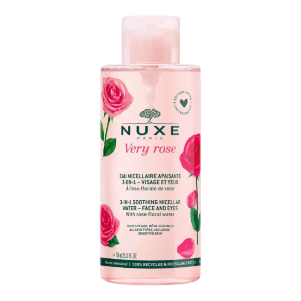 Eau micellaire apaisante 3-en-1, Very Rose 750 ml