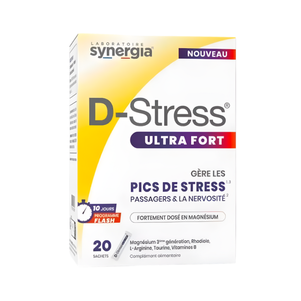D-Stress Ultra Fort – 20 Sachets Synergia | Anti-Stress Puissant