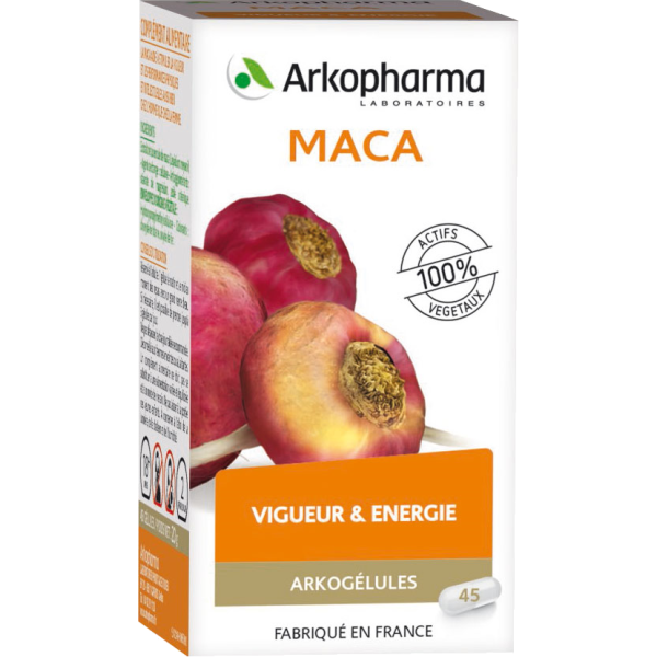 Arkogélules maca vigueur et énergie Arkopharma - 45 gélules