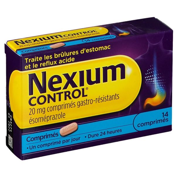 Nexium control 20 mg comprimés gastro-résistant